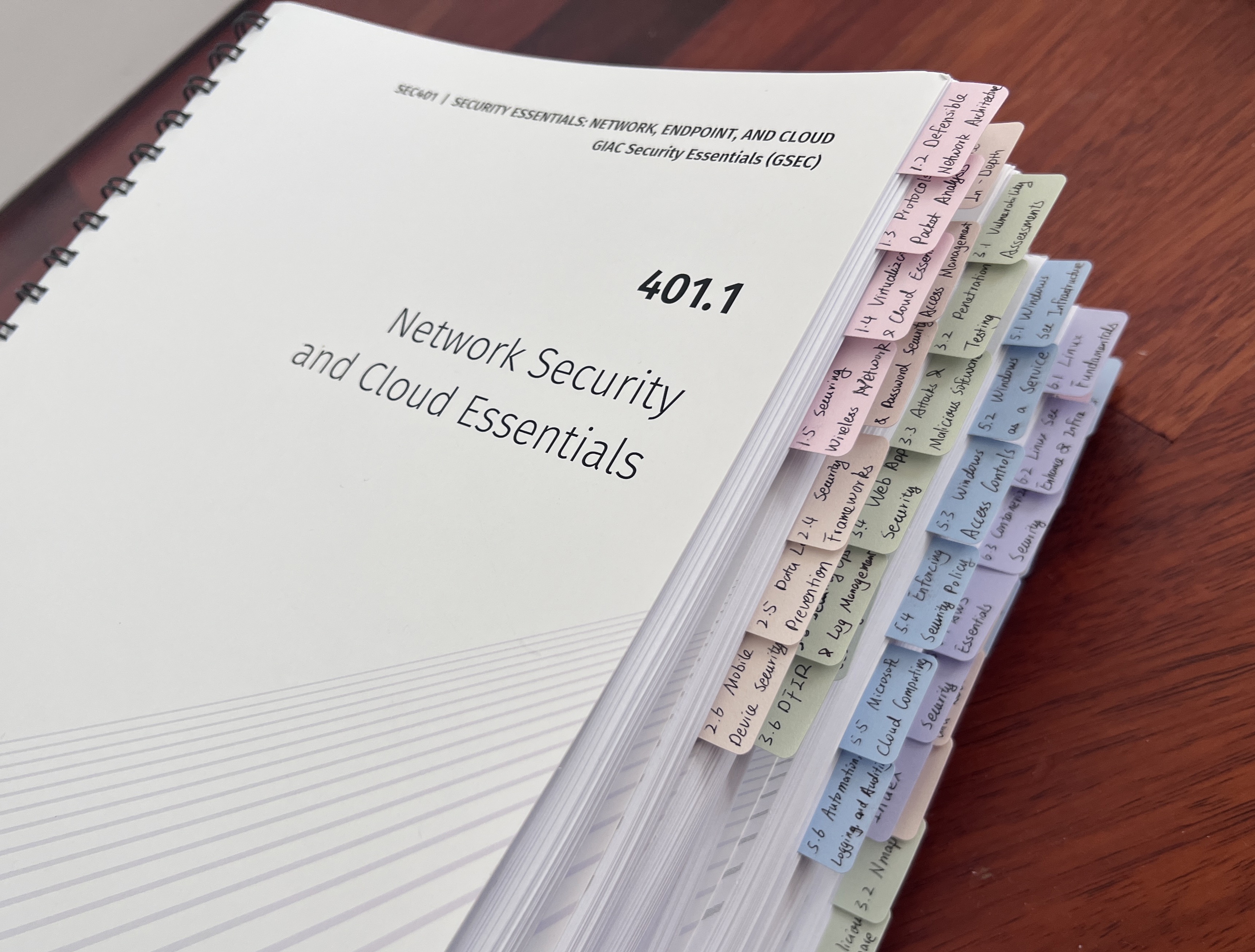 Tabbed SANS book